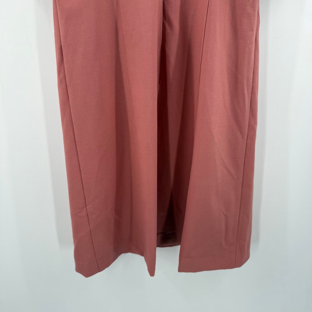 Sea New York Hayes Dress Size 4 Empire Midi Rose Pink Wool Blend Designer Luxury - Picture 14 of 16